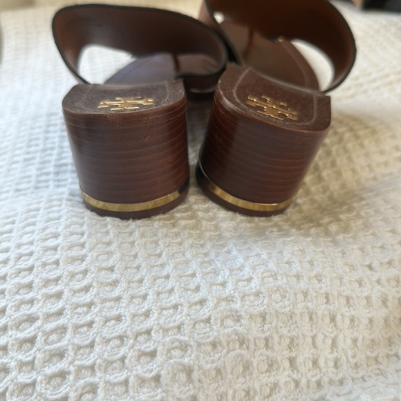 Tory Burch block heel sandals - like new, worn a couple of times. - Picture 3 of 4